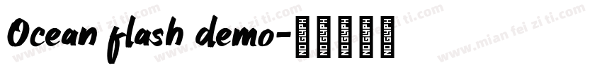 Ocean flash demo字体转换